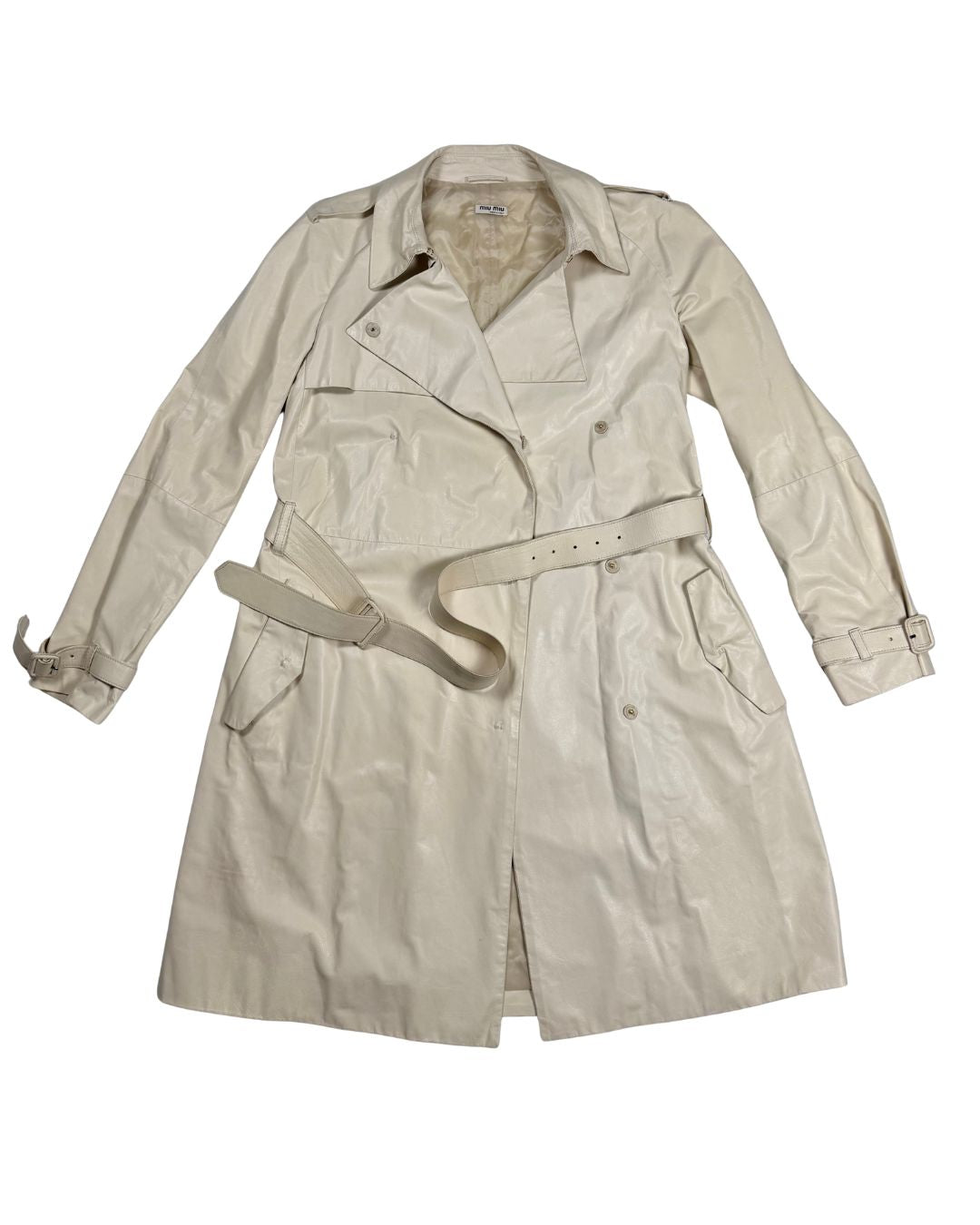 MIU MIU LEATHER COAT