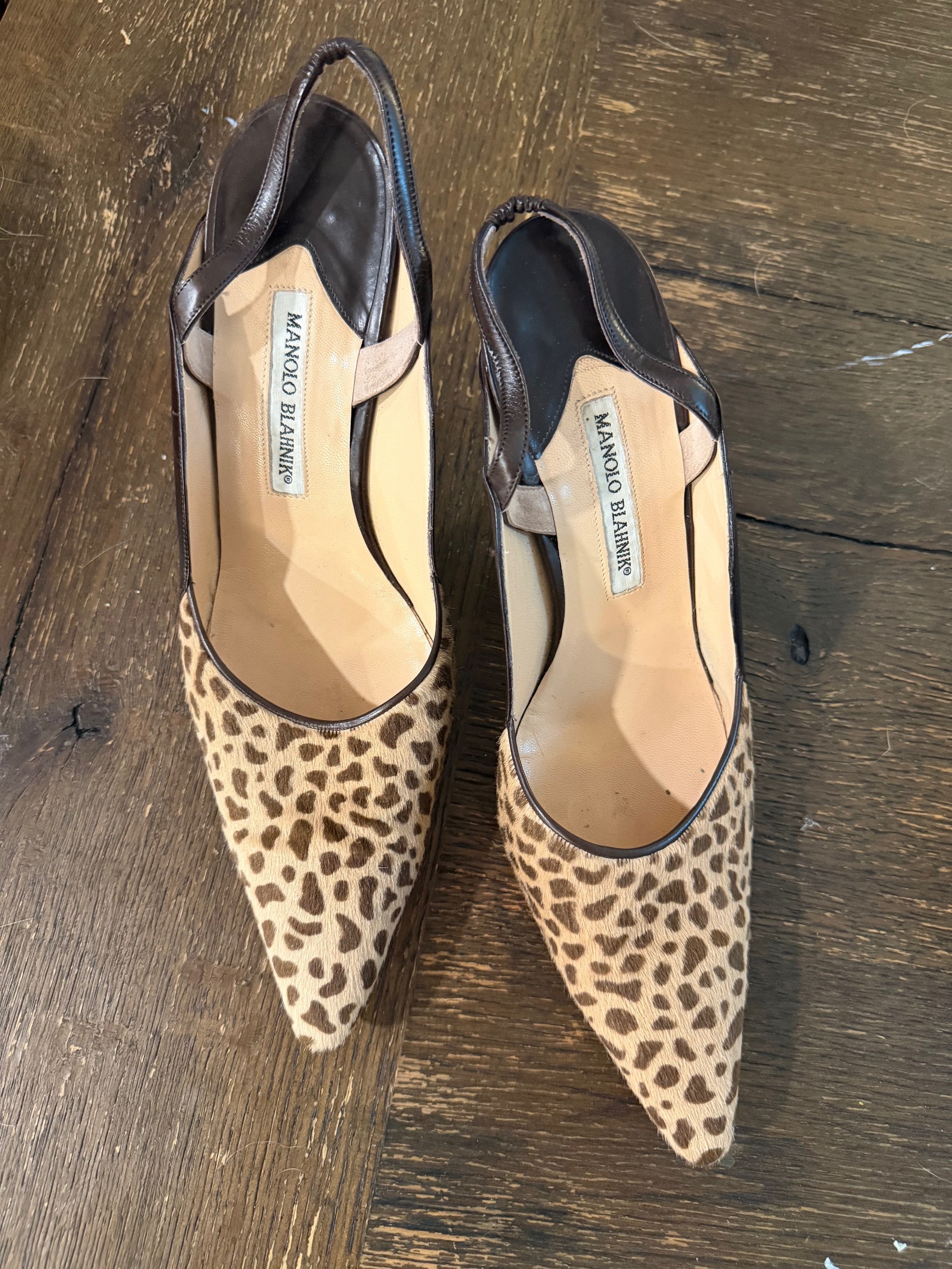 MANOLO BLAHNIK PONYHAIR HEELS
