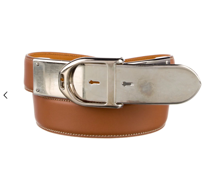 RALPH LAUREN SILVER BUCKLE BELT