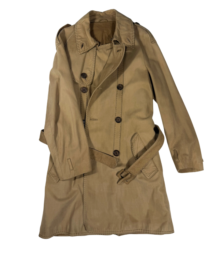 BOTTEGA VENETA LEATHER TRENCH