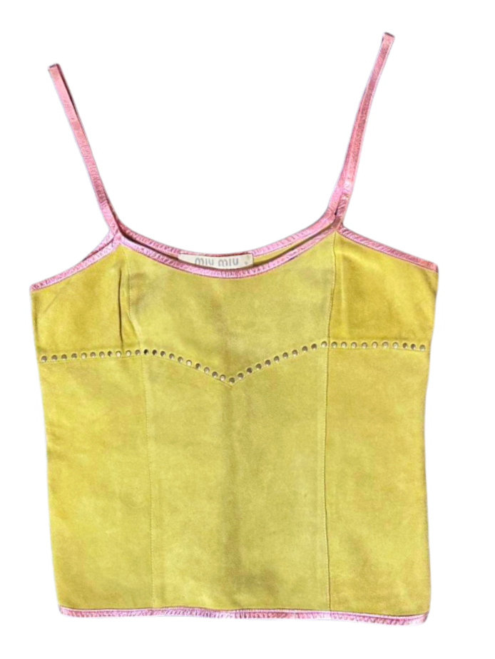 MIU MIU SUEDE TOP
