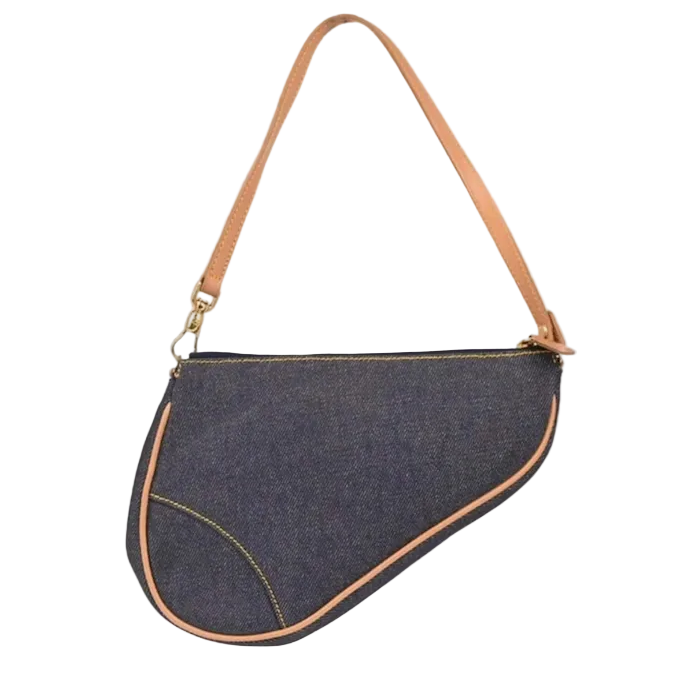 DIOR DENIM SADDLE BAG