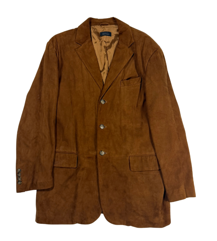 BARNEY'S NEW YORK SUEDE BLAZER