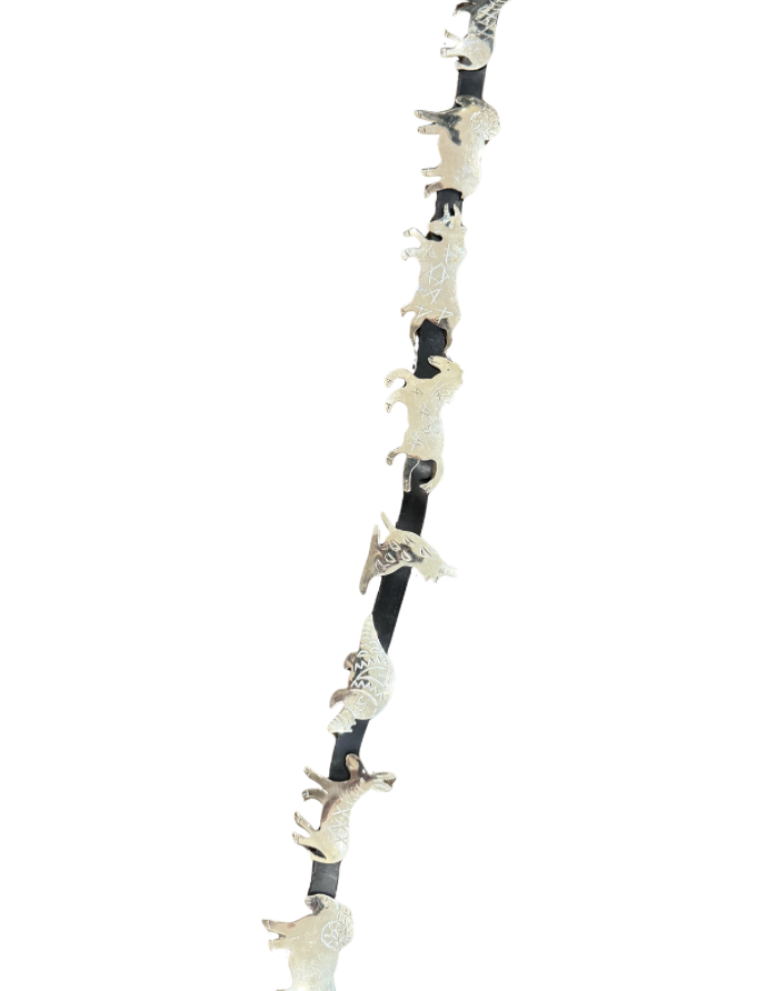 SILVER ANIMAL BELT