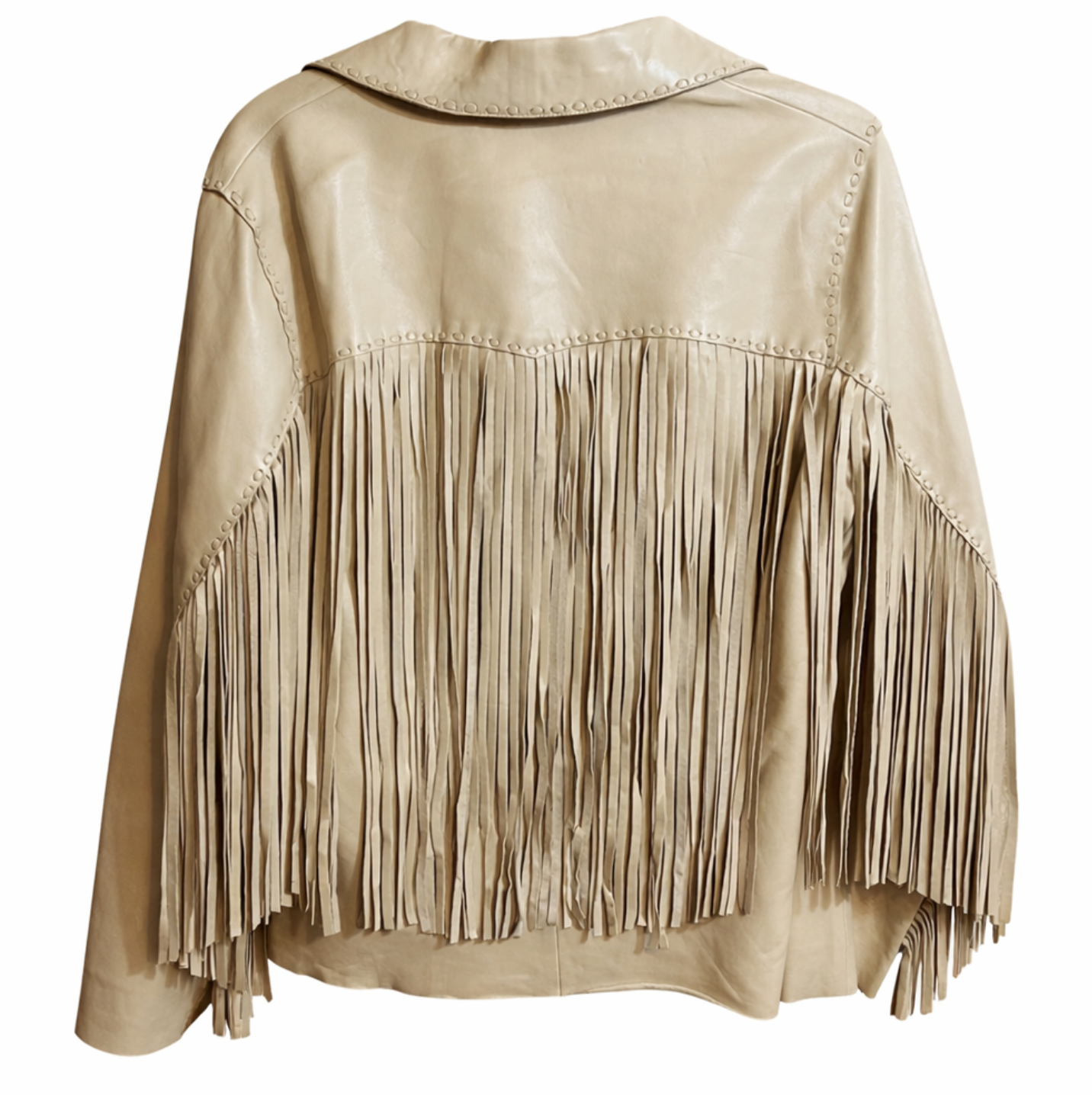 RALPH LAUREN FRINGE LEATHER JACKET