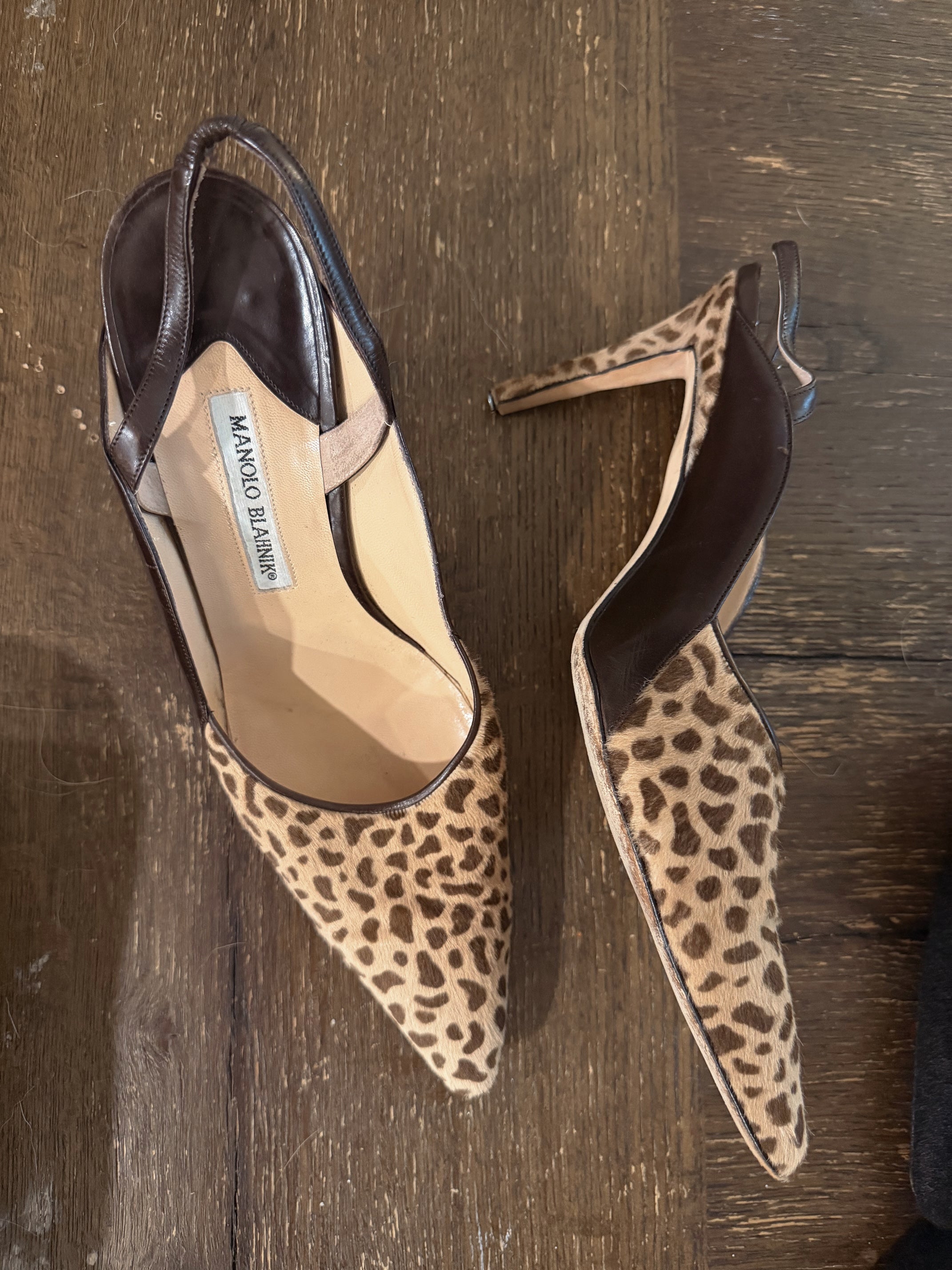 MANOLO BLAHNIK PONYHAIR HEELS